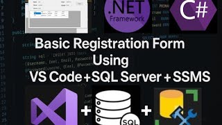 Registration Form using VS Code + SQL Server +SSMS | Beginner friendly | University Project| Easy