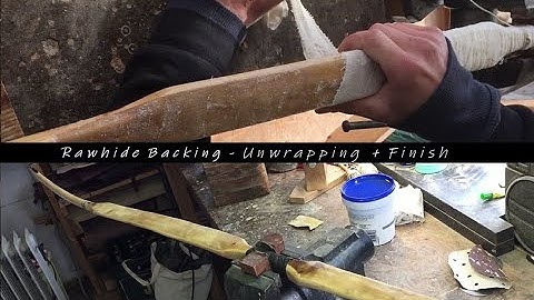 Bow Rawhide Backing - Finish