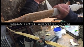 Bow Rawhide Backing - Finish