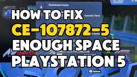 How To Fix PS5 Error CE-107872-5 There is not enough Free space on the console storage