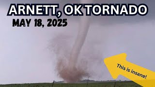 INCREDIBLE TORNADO in Arnett, Oklahoma on May 18, 2025 (Adam - Jason - Alex)