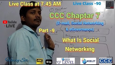 #cccliveclass   #ccconlineclass  #chapter7   (What Social Networking )#gmindtech
