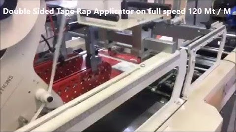 Double sided tape Rap applicator Fast Run on Bobst machine