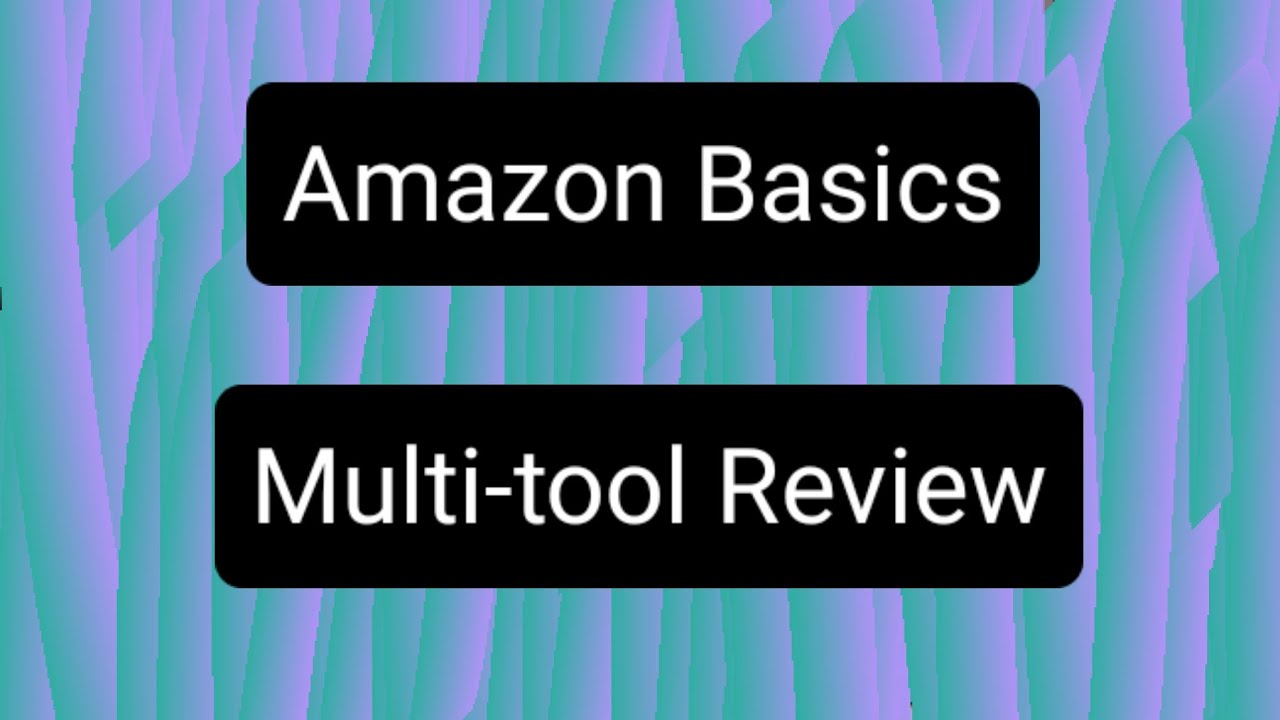 Amazon Basics 15 in 1 Multitool Review YouTube