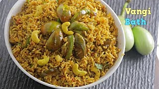 Vangi Bath Recipe By Vismai Food In Telugu Karnataka Special Brinjal Ricevangi Bath Powder Recipe