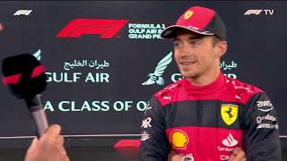 Charles Leclerc Post Quali Interview-Bahrain GP