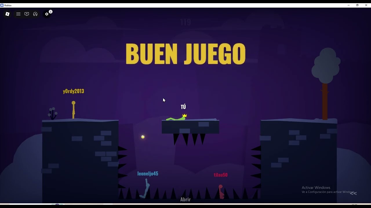 Jugando roblox stick fight 😹😹momentos divertidos