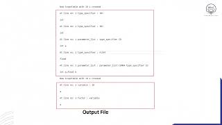 CSE420 - LAB 2 - Symbol Table Generation