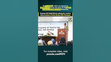 The P5 countries are the biggest producers and sellers of arms | Chairman IPS Khalid Rahman