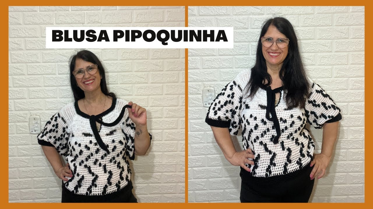 Blusa Charme Pipoquinha - como fazer