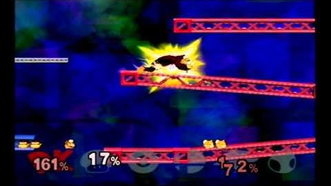 Super Smash Bros Melee Debug Menu Fun - 6-Players on Target Test Donkey Kong