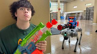 Ethan has a Big Problem With a A.I. Robot Dog Security Bot!