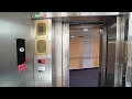 Sweden, Stockholm, leaving Viking Line MS Cinderella cruise ship, 2X elevator, 1X escalator