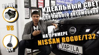 Идеальный свет Nissan Rogue, Установка БИ-ЛЕД линз Простым способом!