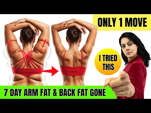 I Did This Easy Standing Exercise To Lose ARM & BACK Fat in 7 Days | No Weights, No Push-Ups