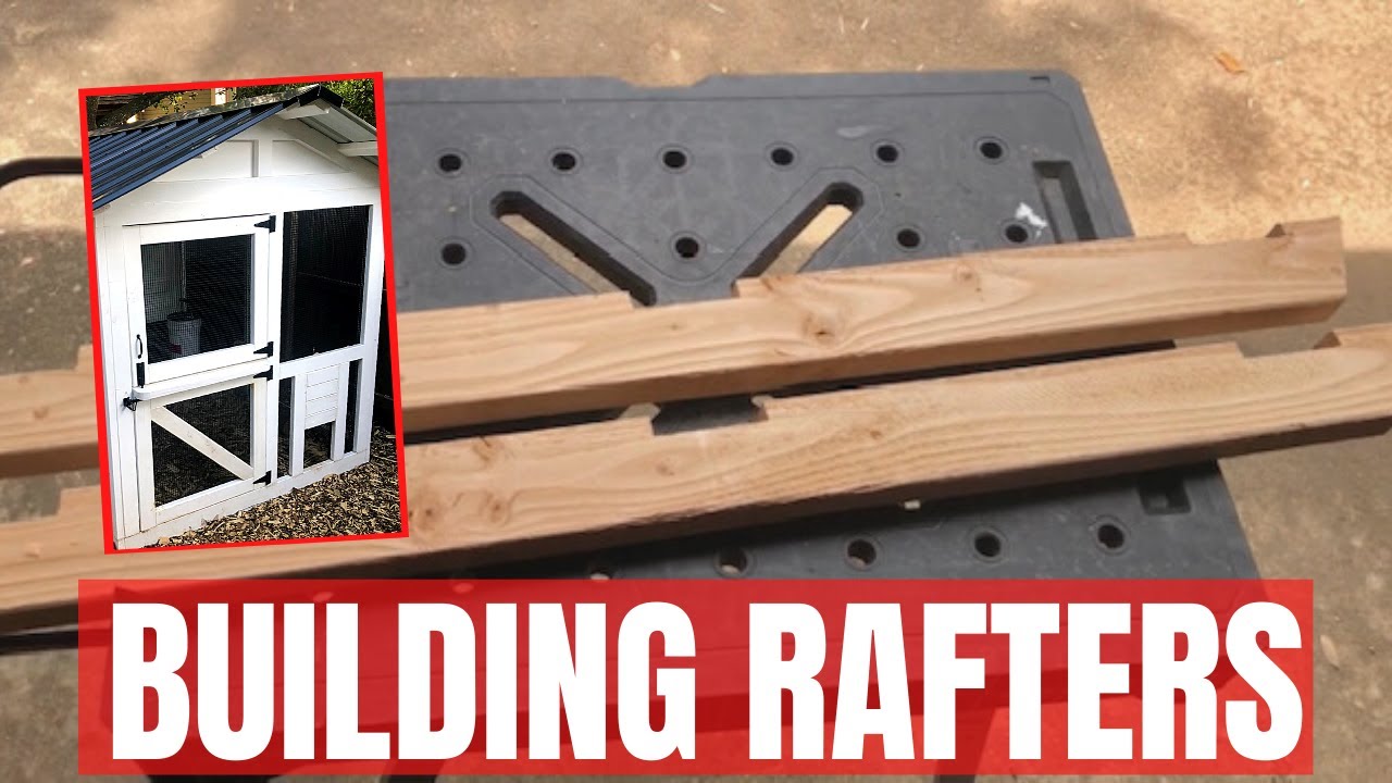 Building Rafters and Purlins for 6x12 Chicken Coop YouTube