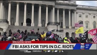 FBI asks for tips in DC riot