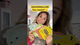 SQUISHMALLOW face masks!! 🤗 #shorts #squishmallows #facemask