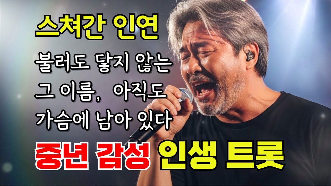 🎵(인생트롯) 스쳐간 인연/ 스쳐간 인연의 메아리 — 마음을 울리는 허스키 감성 트로트 #트로트 #감성트로트 #7080감성