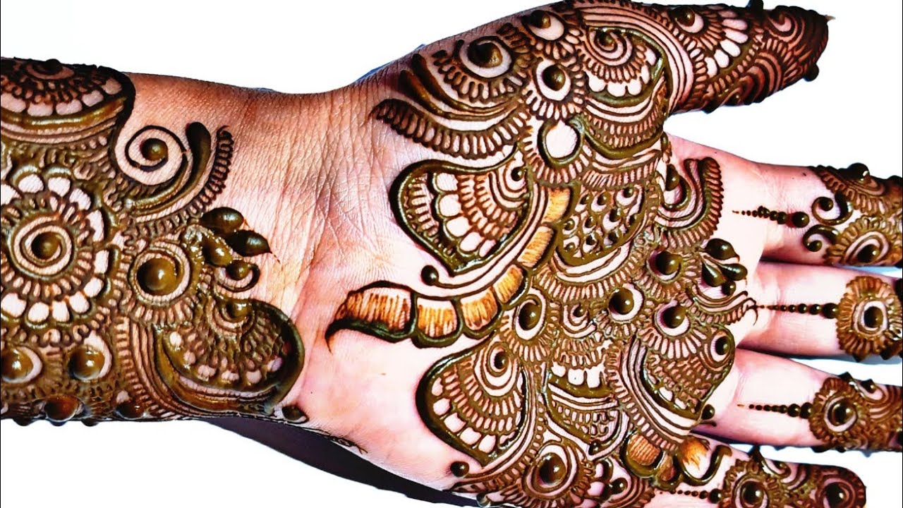 Round mehndi design ll bangal mehndi design ll Beautiful Arabic circle henna design @Neha'screation