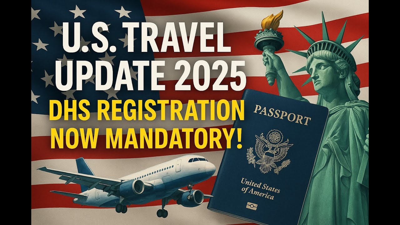 U.S.Travel Update 2025: DHS Registration Now Mandatory - YouTube