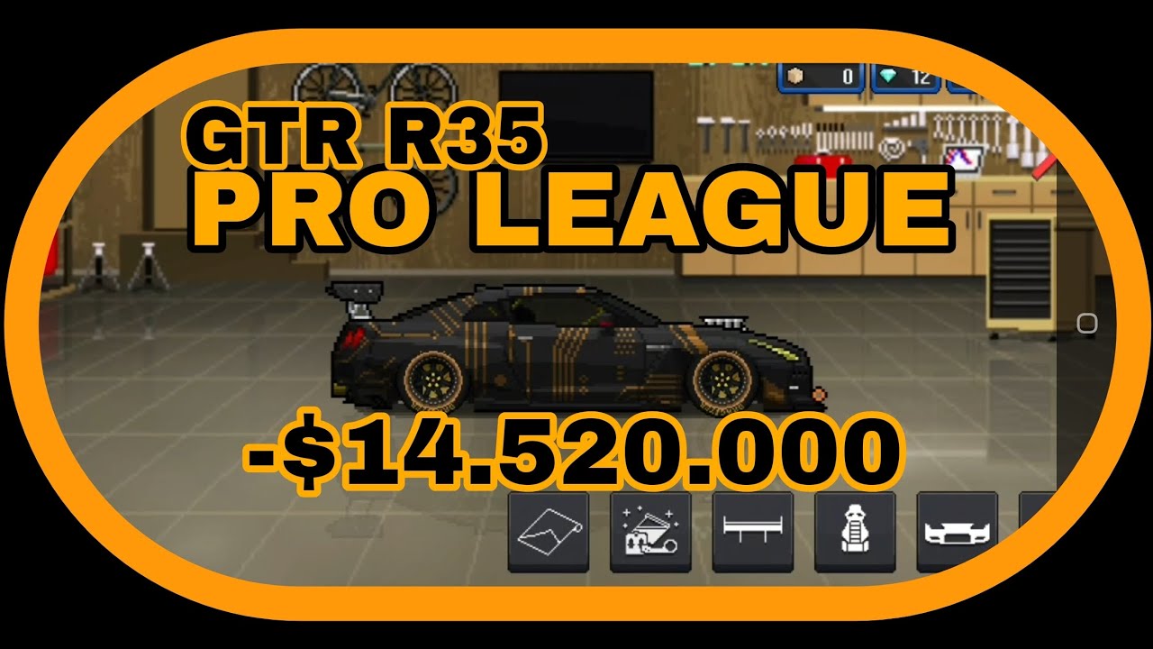 GTR R35 FASTEST BUILD IN PIXEL CAR RACER - YouTube