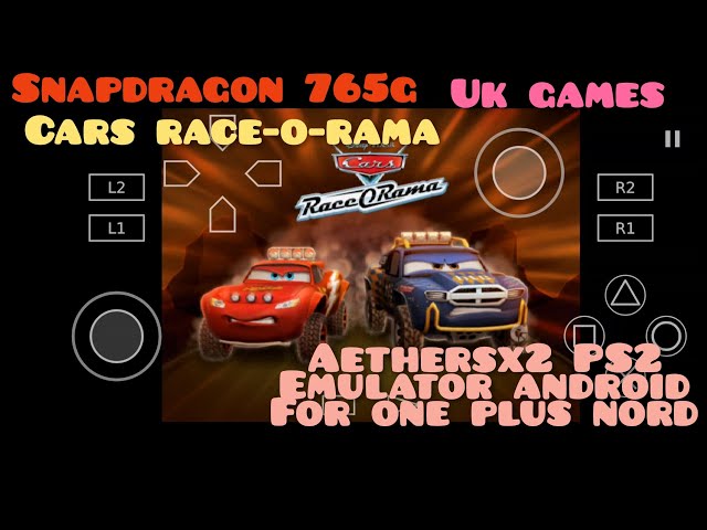 Cars Race-O-Rama, Aethersx2 PS2 Emulator, Android Snapdragon 765G