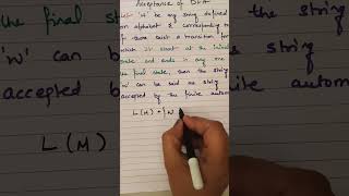 Acceptance of DFA | Deterministic Finite Automata #finiteautomata #theoryofcomputation