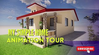 Simple House 3D Animation