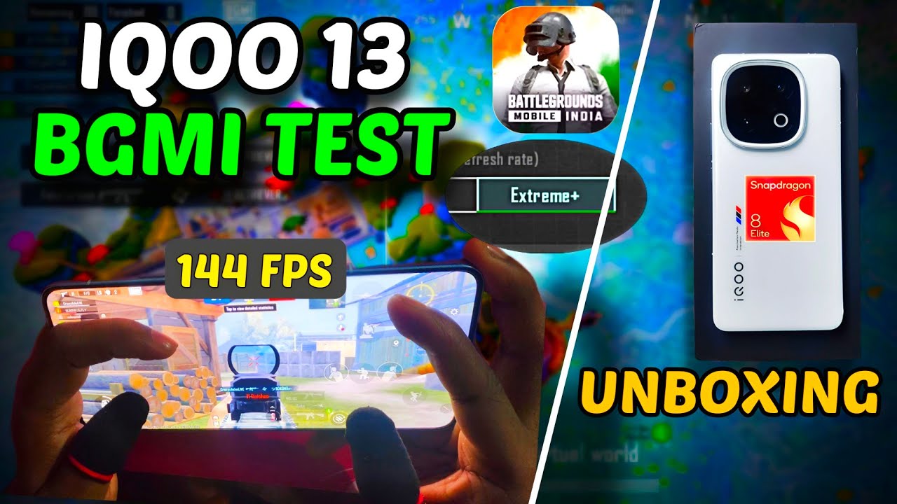 IQOO 13 BGMI Test 120FPS & Unboxing 