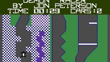 RACER.BAS Demon Racer from ANTIC Magazine March 1989 for Atari 8-bit.