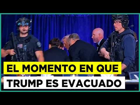 Donald Trump evacuado por disparos durante evento en Estados Unidos