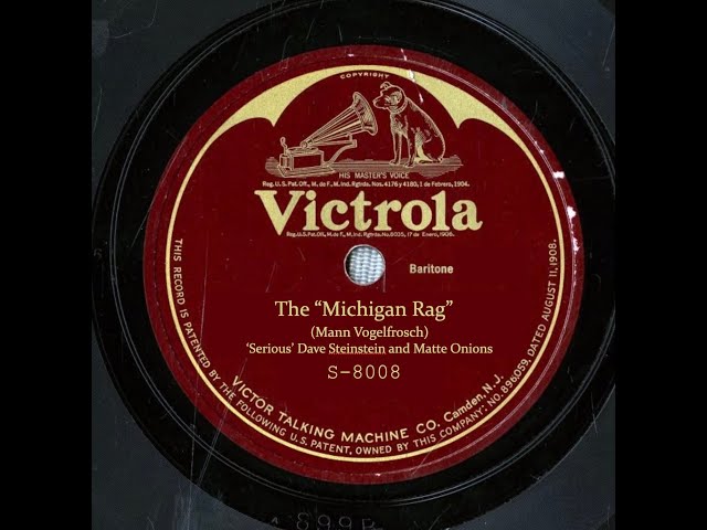 Michigan rag -- I found this old record; pretty interesting