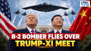 B-2 Stealth Bomber Flies Over As Trump And Xi Look On | Trump-Xi Meet | N18G