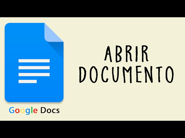 Abrir documento (Google Docs)