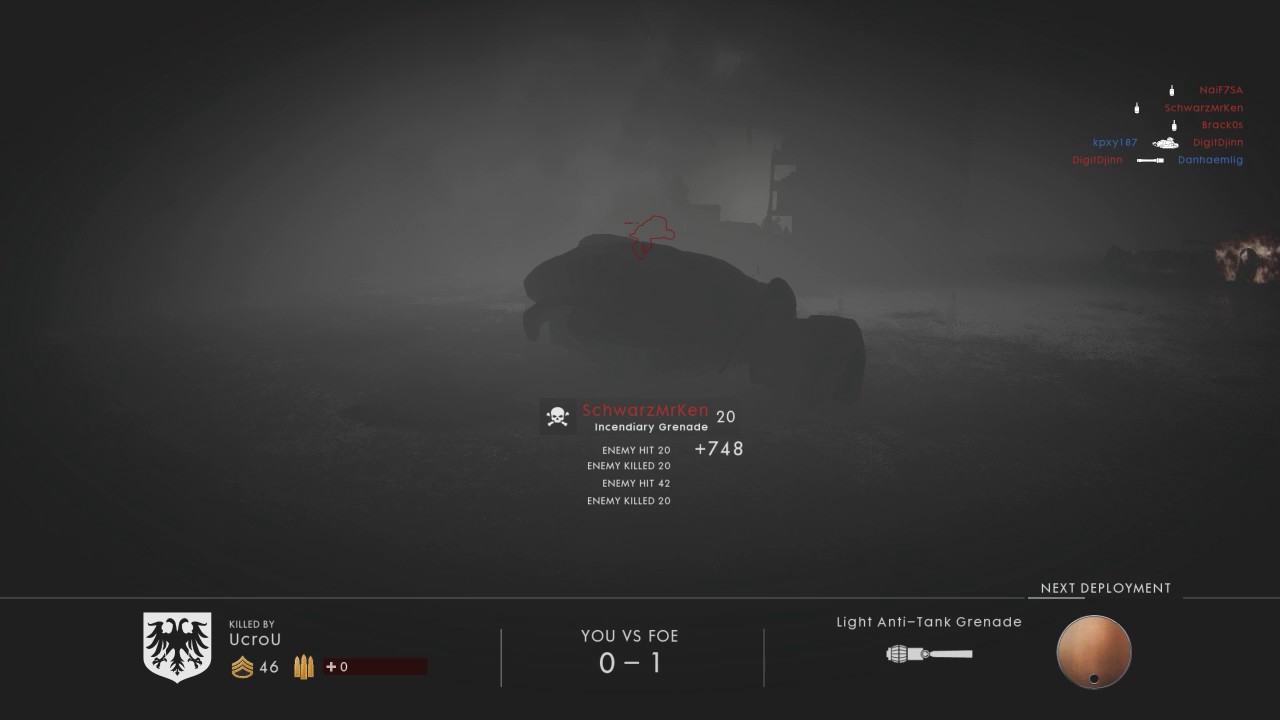 Battlefield 1 Incendiary kills