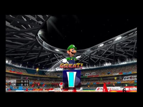 Mario Sonic At The Olympic Games Stardust Circuit Luigi Playthrough