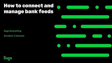 Sage Accounting - How to connect and manage bank feeds (Canada)
