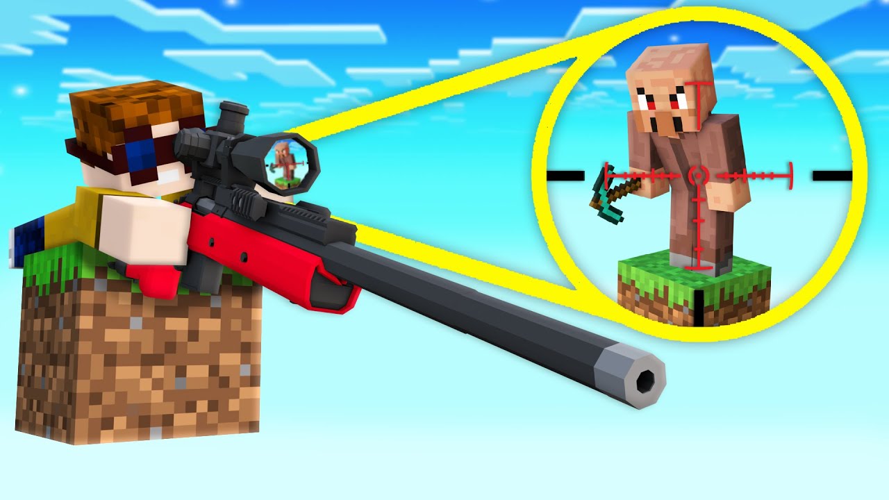 Pat WAFFEN KAMPF auf EINEM BLOCK in Minecraft!