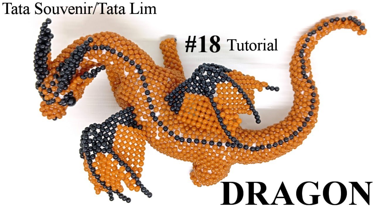 (Free) How to Beads Dragon Part 18/ Beading Tutorial Dragon