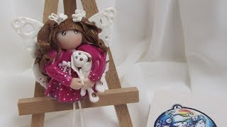 1000 Мелочей /Уроки лепки/ * Милый ангел * брошка-малышка из полимерной глины 1000 Мелочей /Уроки лепки/ * Милый ангел * брошка-малышка из полимерной глины