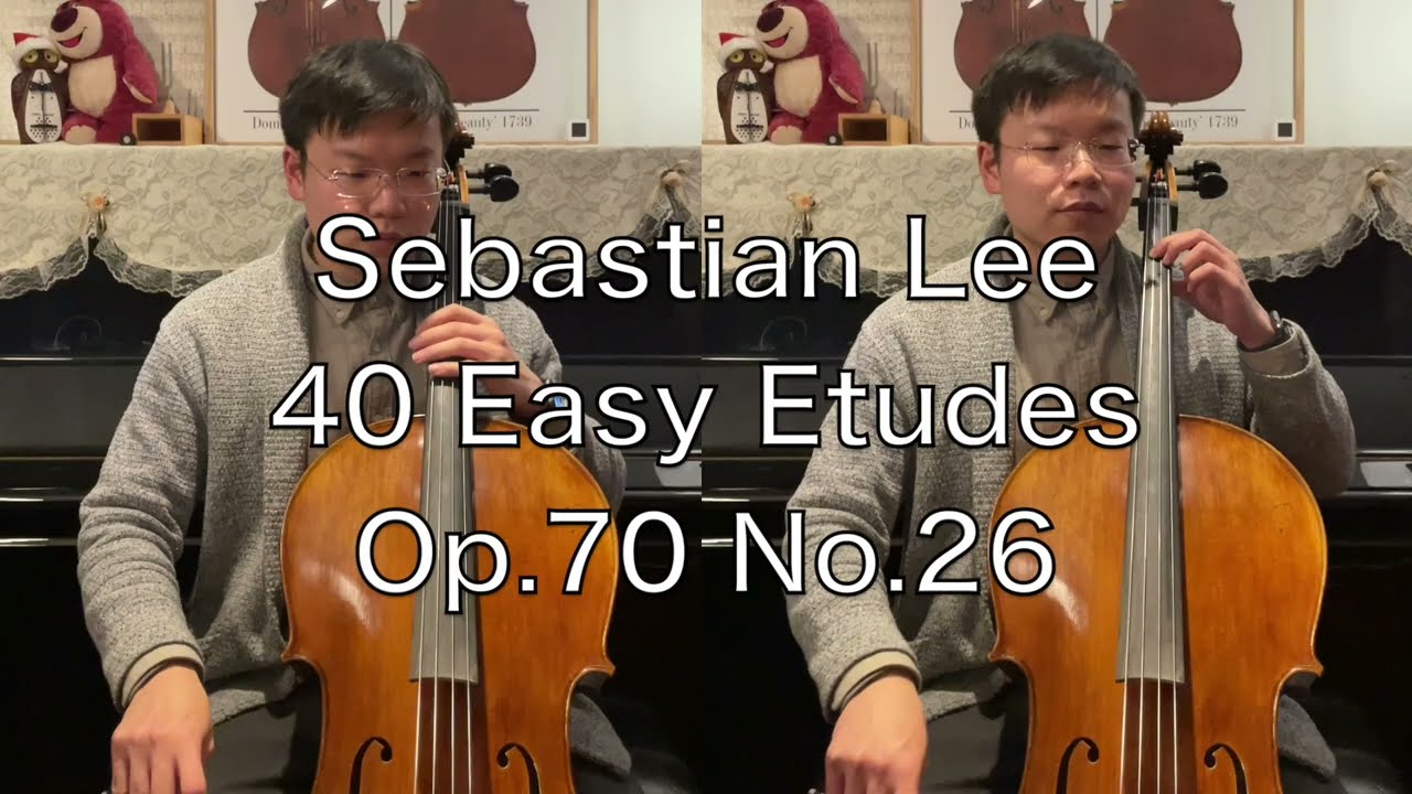 S LEE 40 Easy Etudes for Cello, Op 70 No 26