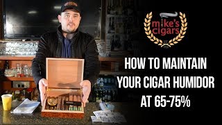 How to Maintain Your Cigar Humidor at 65-75%