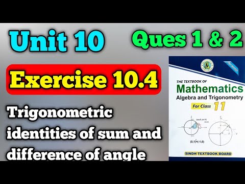 Exercise 10.4 unit