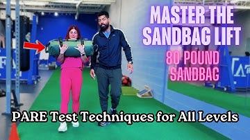 Half-Kneeling Sandbag Lift for PARE Test | Law Enforcement Fitness Tips