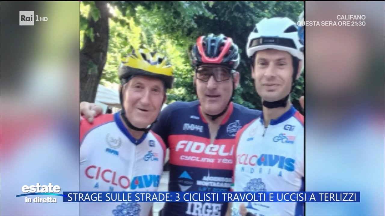 Tre ciclisti travolti e uccisi da un'auto nel Barese, un quarto ferito - Estate in diretta 04/08/25