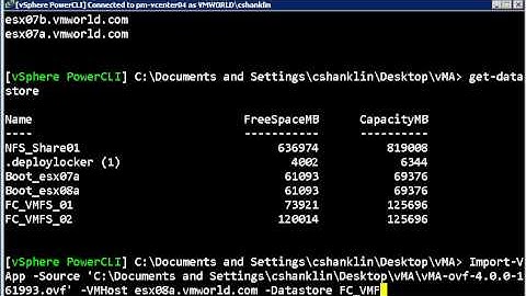 Importing Virtual Appliances and vApps with PowerCLI 4.0 U1