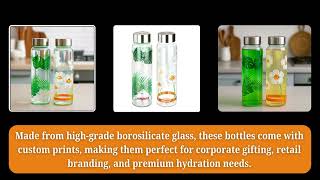 Printed Borosilicate Glass Bottles || B2B Glass Bottle Supplier