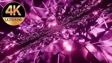 10 hour 4k Tv fast moving Pink color Relaxing Neon light abstract background video, animation