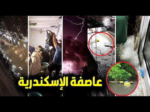 عـاجل ثلوج وأمطار رعدية L الإسكندرية تتعرض لأقوى عاصفة غير مسبوقة ورد فعل الأهالي بعد غـرق منازلهم